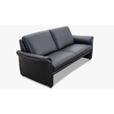 Willi Schillig Couchgarnitur 24980 Variante LUCCA in Leder Z62 schwarz