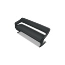 K+W 4267 Essbank 1F KINGSMAN in Leder Bronco nero