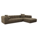 Ecksofa BUBBLE in Stoff Loop 12 winter moos