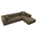 Ecksofa BUBBLE in Stoff Loop 12 winter moos
