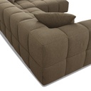 Ecksofa BUBBLE in Stoff Loop 12 winter moos