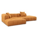 Ecksofa BUBBLE in Stoff Loop 11 inca gold