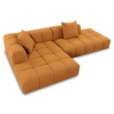 Ecksofa BUBBLE in Stoff Loop 11 inca gold