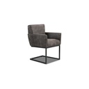Het Anker LUNA 2x Freischwinger Stuhl in Leder Africa moro