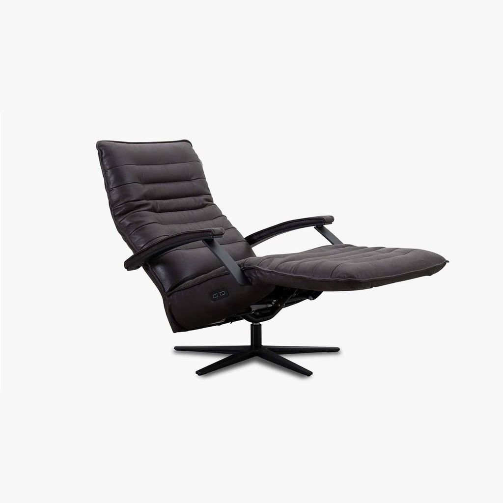 Het Anker Relax Sessel Mexico in Leder Africa espresso