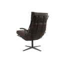 Het Anker Sessel TIBERIUS in Leder Vergilius dark chocolate