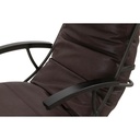 Het Anker Sessel TIBERIUS in Leder Vergilius dark chocolate