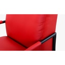 K+W - 7400 exklusiv Sessel in Leder Bronco rot