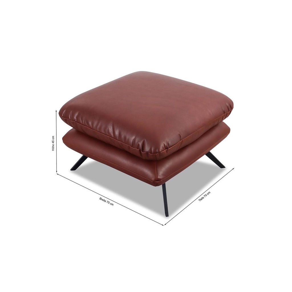 Candy Hocker Sixty in Leder Nature brown