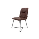 Tommy M 6er Set Stuhl Efendi in Wild Anilinleder dunkelbraun