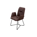 Tommy M 6er Set Stuhl Efendi in Wild Anilinleder dunkelbraun