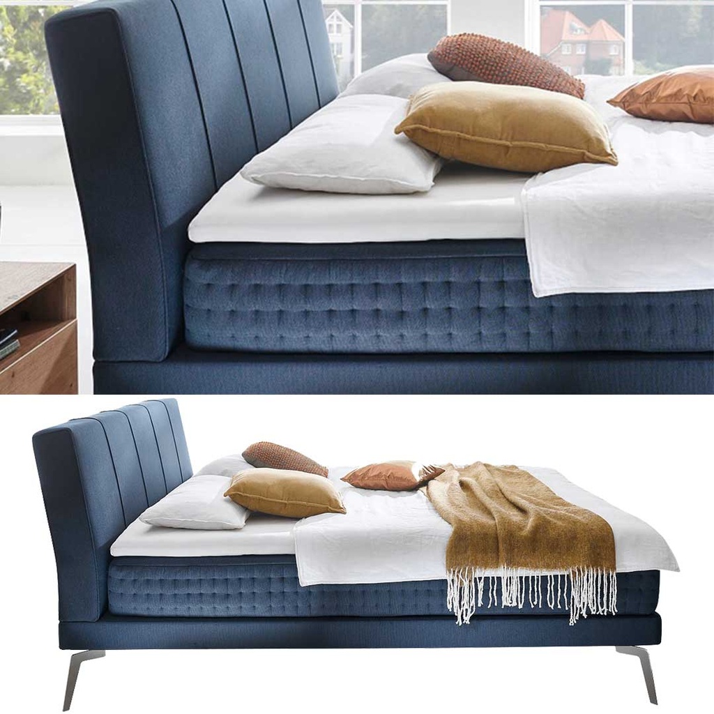 Kamjo Boxspringbett Nightflight -Kopfteil Mantra in Stoff Anouk