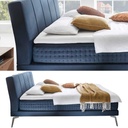 Kamjo Boxspringbett Nightflight -Kopfteil Mantra in Stoff Anouk