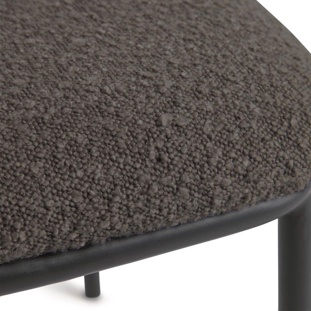 Danish Lemonite Stuhl Ciselia in Boucle Stoff