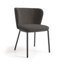 Danish Lemonite Stuhl Ciselia in Boucle Stoff