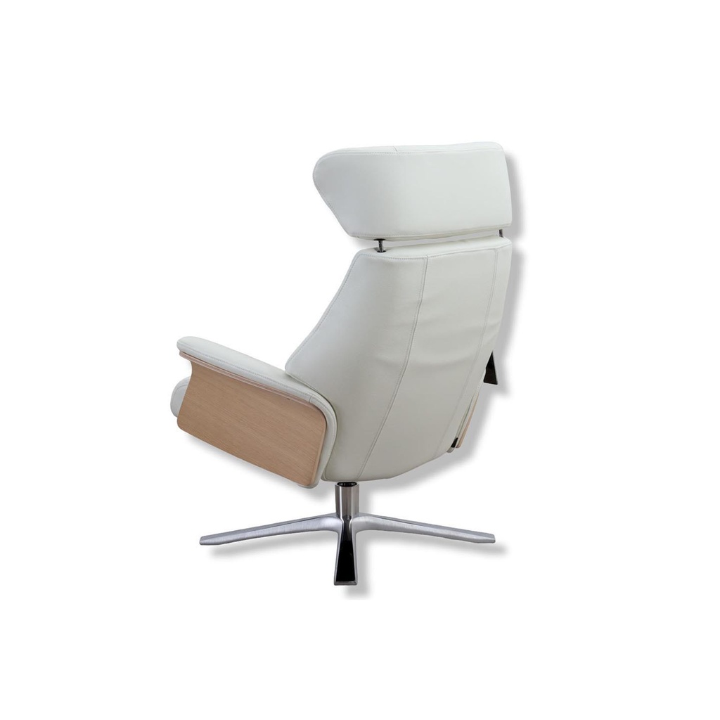 Conform Fernsehsessel Air in Leder Fantasy pure white