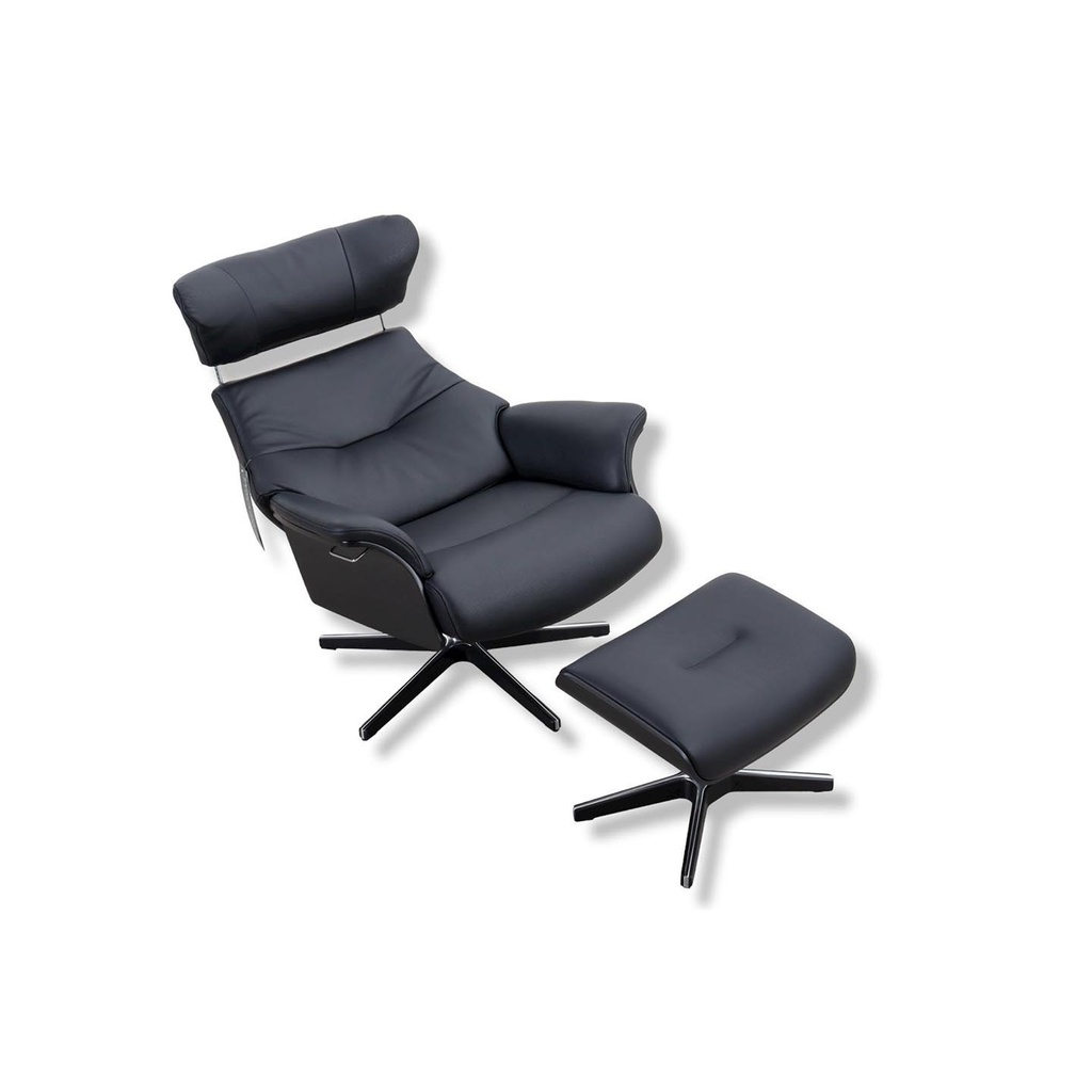 Conform Fernsehsessel Air in Leder Fantasy schwarz