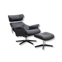 Conform Fernsehsessel Air in Leder Fantasy schwarz