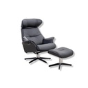 Conform Fernsehsessel Air in Leder Fantasy schwarz