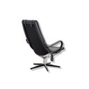 Conform Sessel Life in Leder Naturelle schwarz