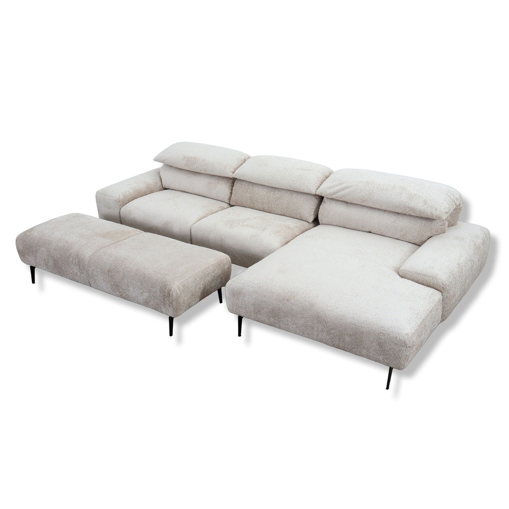 ES Brand Ecksofa Esmara in Stoff 15.703 natura