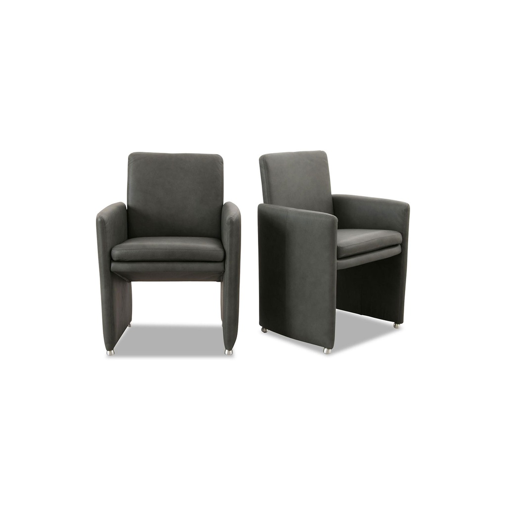 Willi Schillig Stuhl-Sessel 10600 RIALTO in Leder Z69 anthracite