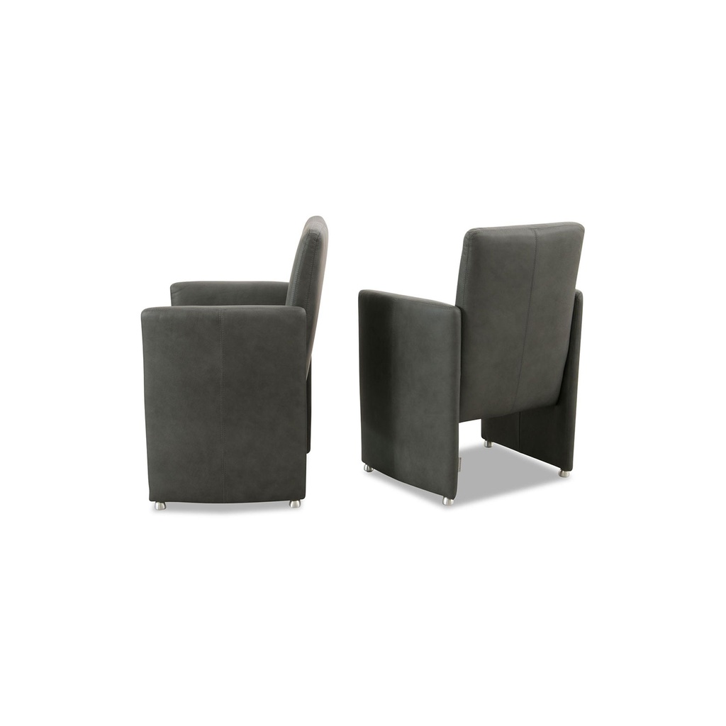 Willi Schillig Stuhl-Sessel 10600 RIALTO in Leder Z69 anthracite