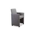 Willi Schillig Stuhl-Sessel 10600 RIALTO in Leder Z69 light grey