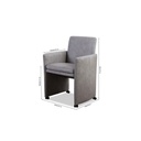 Willi Schillig Stuhl-Sessel 10600 RIALTO in Leder Z69 light grey