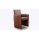 Willi Schillig Stuhl-Sessel 10600 RIALTO in Leder Z69 tobacco