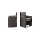 Willi Schillig Stuhl-Sessel 10600 RIALTO in Leder Z73 graphit