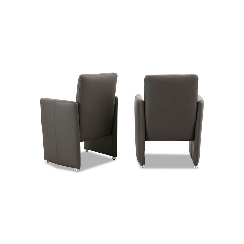 Willi Schillig Stuhl-Sessel 10600 RIALTO in Leder Z73 graphit