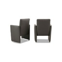 Willi Schillig Stuhl-Sessel 10600 RIALTO in Leder Z73 graphit