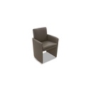 Willi Schillig Stuhl-Sessel 10600 RIALTO in Leder Z73 graphit