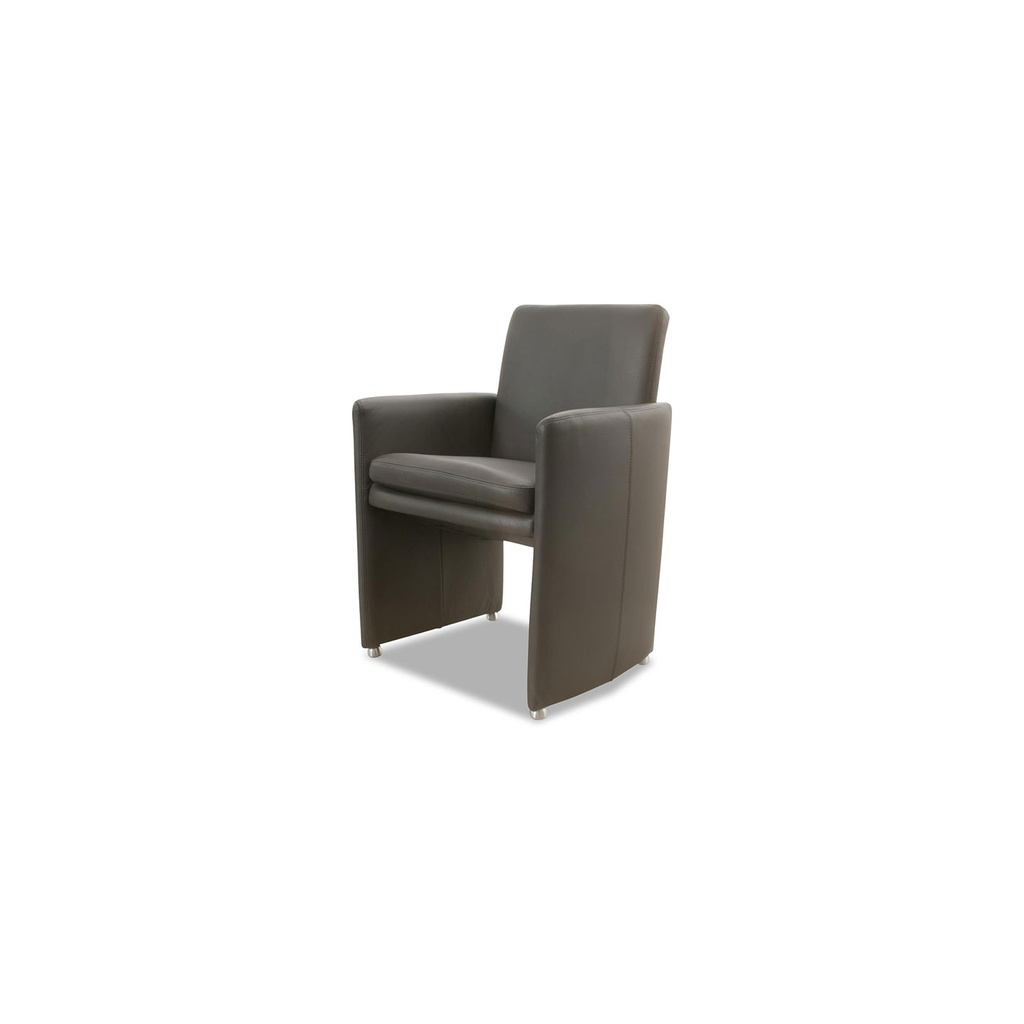 Willi Schillig Stuhl-Sessel 10600 RIALTO in Leder Z73 graphit