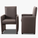 Willi Schillig Stuhl-Sessel 10600 RIALTO MH in Leder Z73 graphit