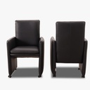 Willi Schillig Stuhl-Sessel 10600 RIALTO MH  in Leder Z73 nachtschwarz