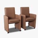 Willi Schillig Stuhl-Sessel 10600 RIALTO MH in Leder Z73 terra