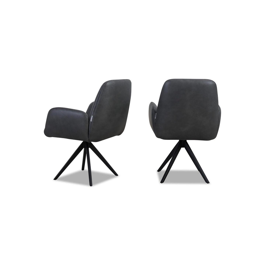 Willi Schillig Stuhl 11620 OLE in Leder Z75 anthracite