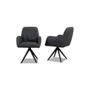 Willi Schillig Stuhl 11620 OLE in Leder Z75 anthracite