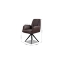 Willi Schillig Stuhl 11620 OLE in Leder Z75 espresso