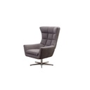 Calia Italia Sessel JACOB in Leder Nouveau und Stoff Bentley