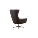 Calia Italia Sessel JACOB in Leder Nouveau und Stoff Bentley