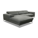 Willi Schillig Piedroo 21106 in Leder Z69 anthrazit vorstehend links