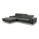 Willi Schillig Piedroo 21106 in Leder Z69 anthrazit vorstehend links