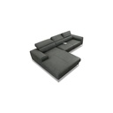 Willi Schillig Piedroo 21106 in Leder Z69 anthrazit vorstehend links