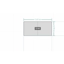 Willi Schillig Hocker 21106 Piedroo in Leder Z69 light grey