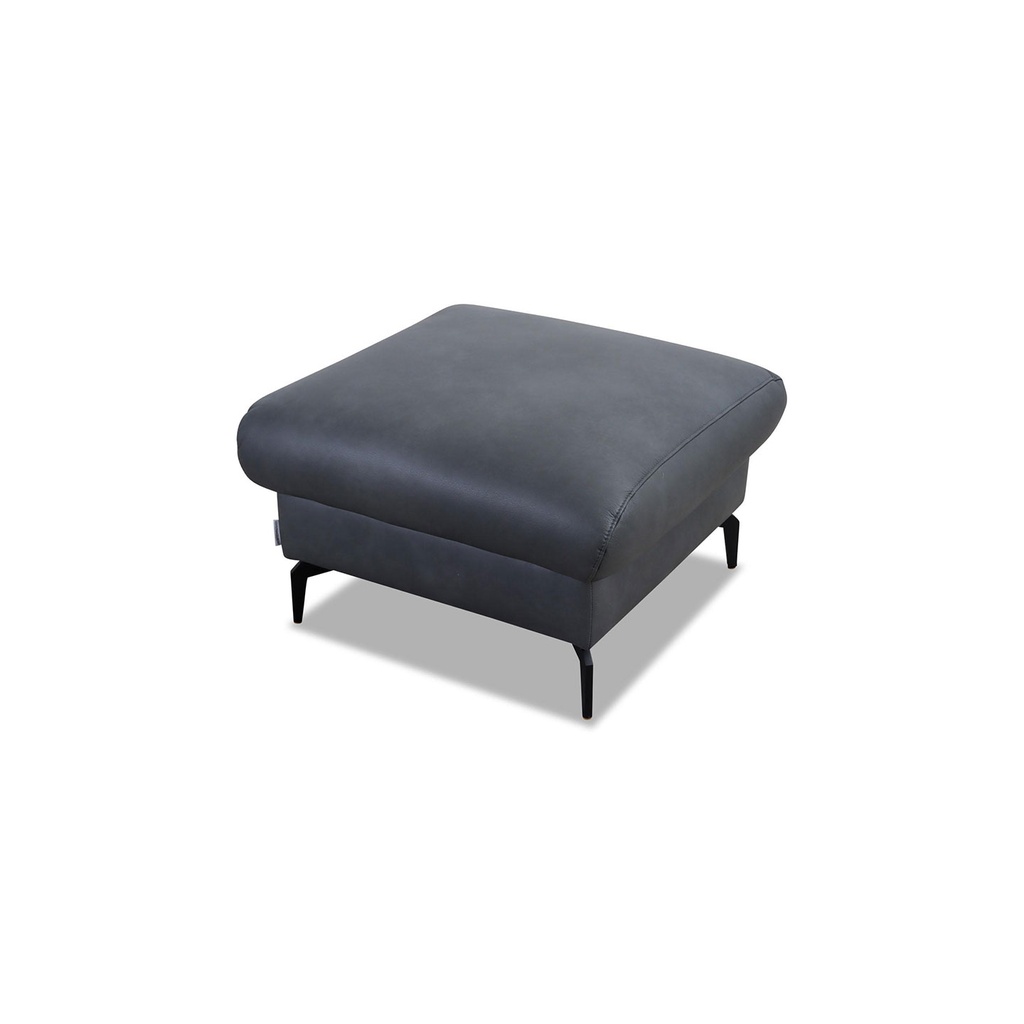 Willi Schillig Hocker 21106 Piedroo in Leder Z69 anthracite