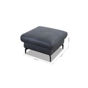 Willi Schillig Hocker 21106 Piedroo in Leder Z69 anthracite
