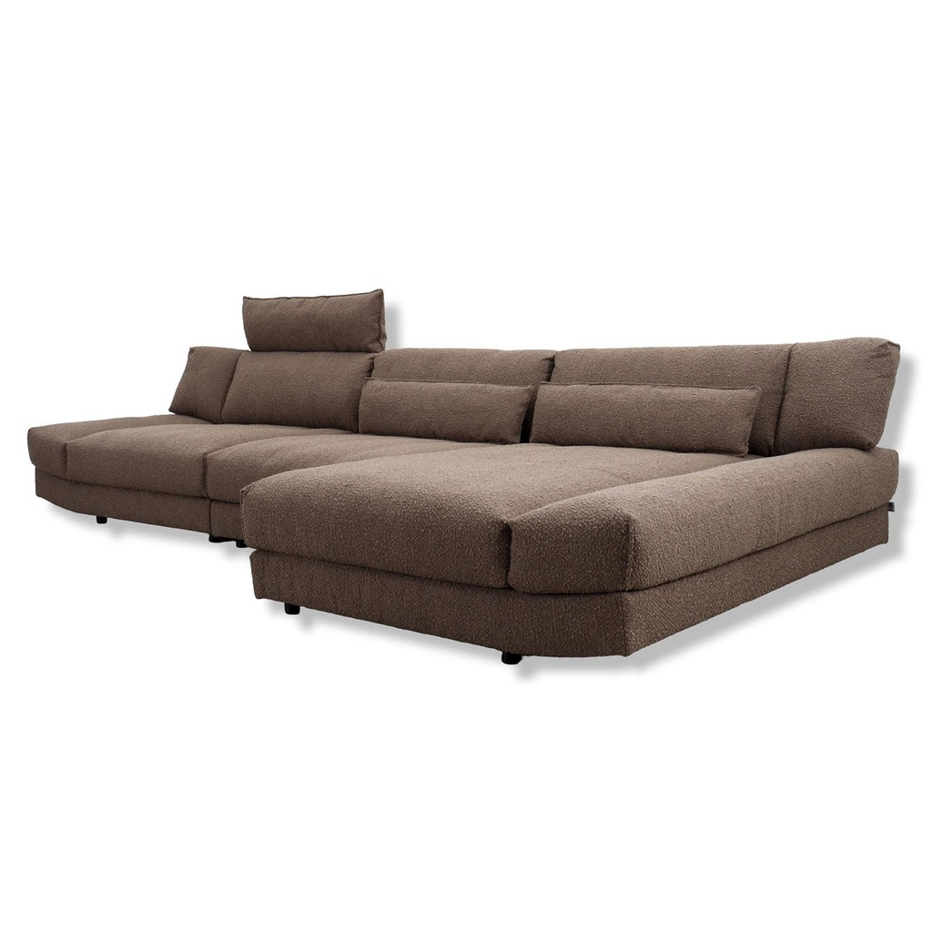 ES Brand Ecksofa Lounge in Stoff 18 601 mammut